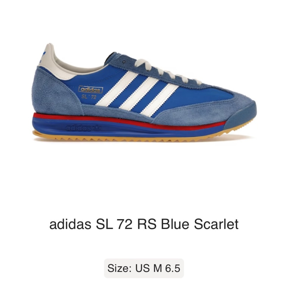 adidas SL 72 RS Blue Scarlet BRAND NEW